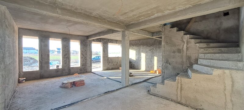 DRAGOMIRESTI VALE, CASA 4 CAMERE, teren 415 mp, utilitati, COMISION 0%